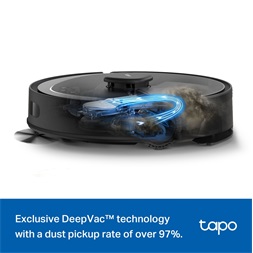 TP-Link Tapo RV30 Max fekete robotporszívó és felmosó - R