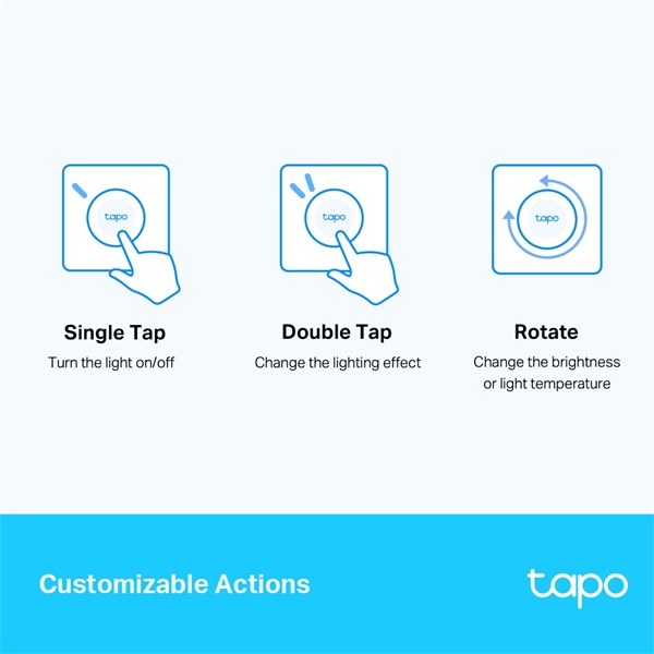 TP-Link Tapo S200D okos Wi-Fi fényerő szabályzó kapcsoló