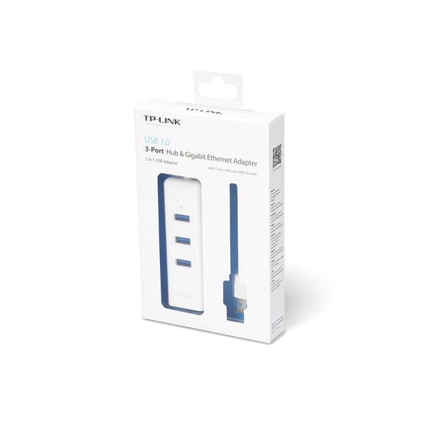 TP-Link UE330 3portos fehér USB 3.0 HUB
