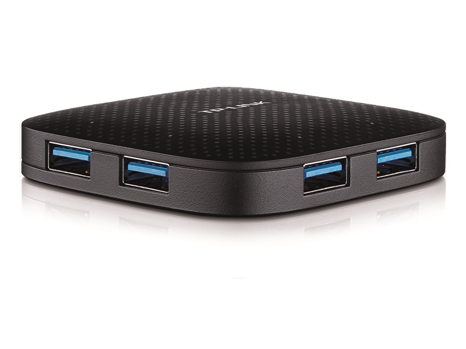TP-Link UH400 4portos fekete USB3.0 HUB
