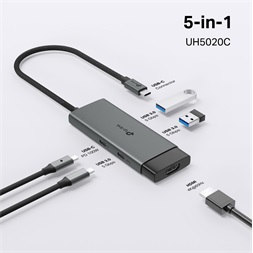 TP-Link UH5020C 5in1 szürke USB-C HUB