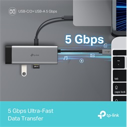 TP-Link UH5020C 5in1 szürke USB-C HUB