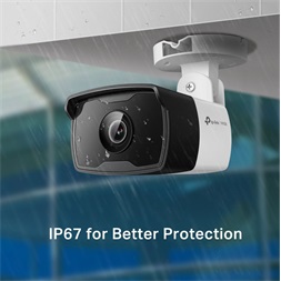 TP-Link VIGI C320I /2MP/6mm/kültéri/H265/IR30m/Smart Detection/IP csőkamera