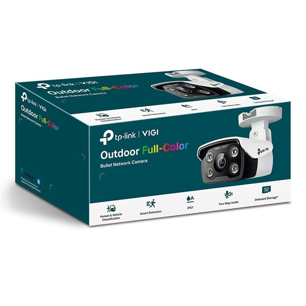TP-Link VIGI C330 /3MP/2,8mm/kültéri/H265/IR30m/Smart Detection/beépített mikrofon/Full-Color IP csőkamera