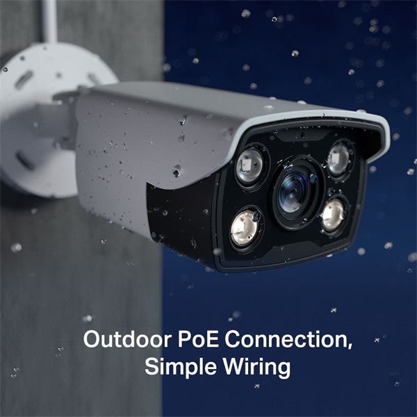 TP-Link VIGI C330 /3MP/2,8mm/kültéri/H265/IR30m/Smart Detection/beépített mikrofon/Full-Color IP csőkamera