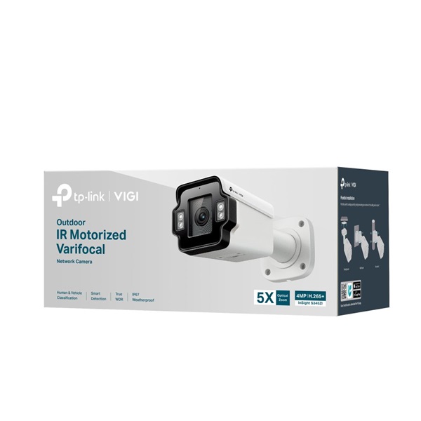 TP-Link VIGI InSight S345ZI /Kültéri/4MP/2,7-13,5mm MotorZoom/IR60m/IK10/Smart/fém ház/ IP csőkamera
