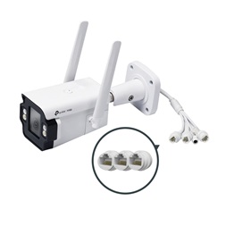 TP-Link VIGI InSight S345-4G(4mm)Kültéri/4MP/4mm/IR50m/LED30m/FullColor/Smart/fém ház/Duál megvilágítású 4G IP csőkamera