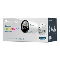 TP-Link VIGI InSight S345(6mm) /Kültéri/4MP/6mm/IR/LED30m/FullColor/Smart/fém ház/ Duál megvilágítású IP csőkamera