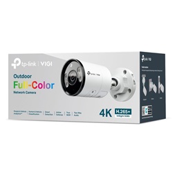 TP-Link VIGI InSight S385(2.8mm) /Kültéri/8MP/2,8mm/IR/LED30m/FullColor/Smart/fém ház/ Duál megvilágítású IP csőkamera