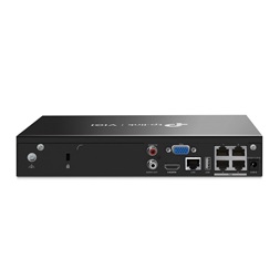 TP-Link VIGI NVR1004H-4P-2TB /4 csatorna/H265+/80Mbps rögzítés/Beépített 2TB HDD/4x PoE+ (53W) hálózati rögzítő (NVR)
