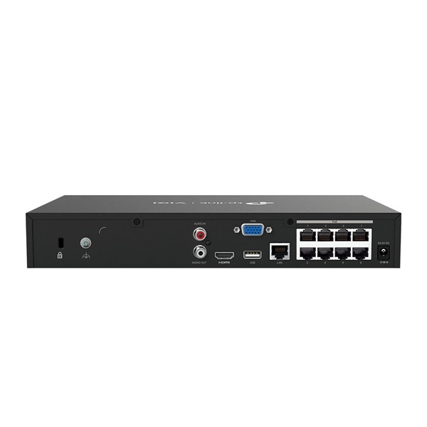 TP-Link VIGI NVR1008H-8P /8 csatorna/H265+/80Mbps rögzítés/1x SATA/8x PoE+ (53W) hálózati rögzítő (NVR)