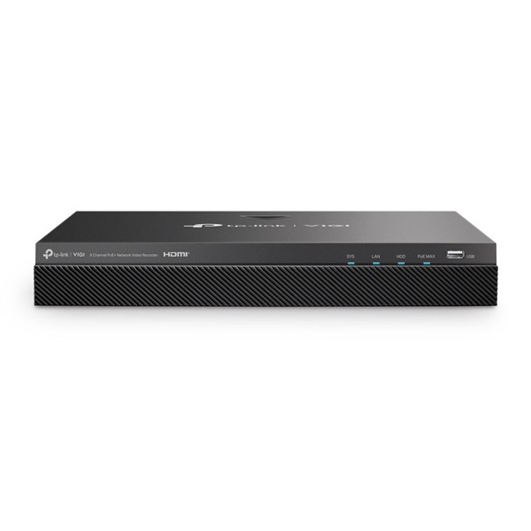 TP-Link VIGI NVR2008H-8MP /8 csatorna/H265+/80Mbps rögzítés/2x SATA/8x PoE+ (93W) hálózati rögzítő (NVR)