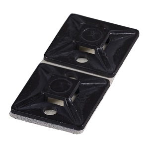TRACON TALP271 100db/csomag 27x27 mm fekete kábelkötegelő talp