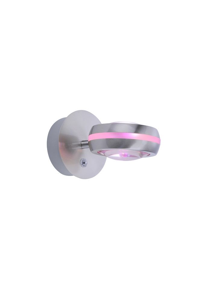 TRIO 255410207 VISTA 2 x 3,8W RGBW-LED/ 3000-5000K nikkel oldalfali lámpatest