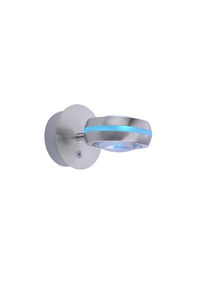 TRIO 255410207 VISTA 2 x 3,8W RGBW-LED/ 3000-5000K nikkel oldalfali lámpatest