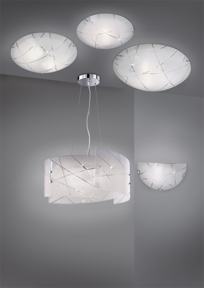 TRIO 301200300 Sandrina 40W fehér függesztett lámpatest