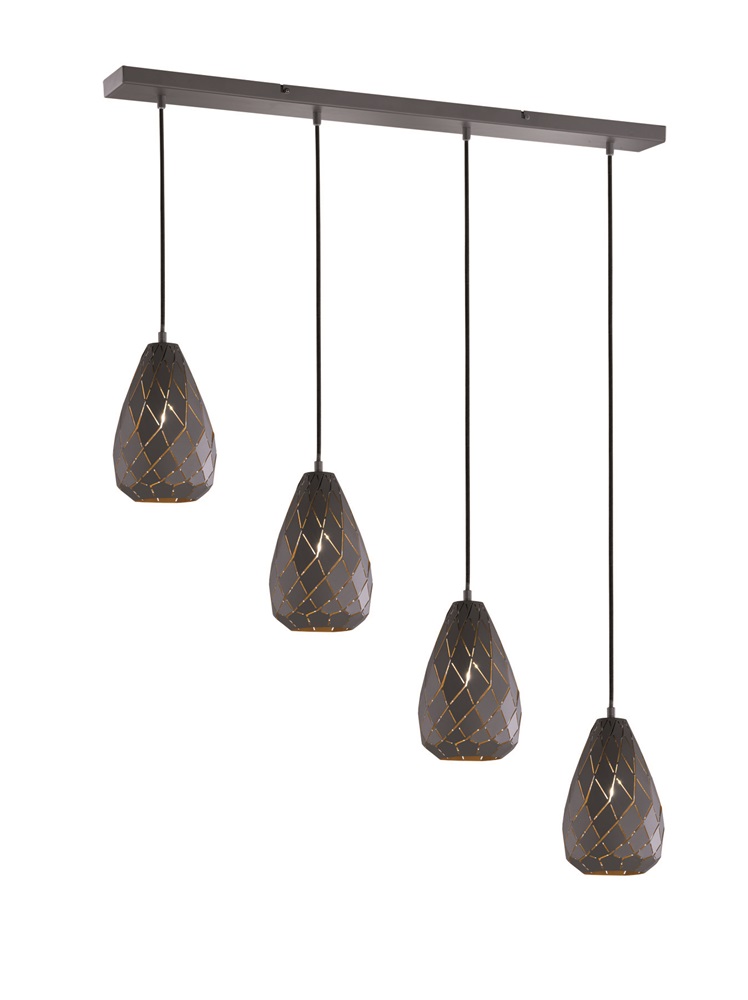 TRIO 301300442 Onyx 42W antracit függesztett lámpatest