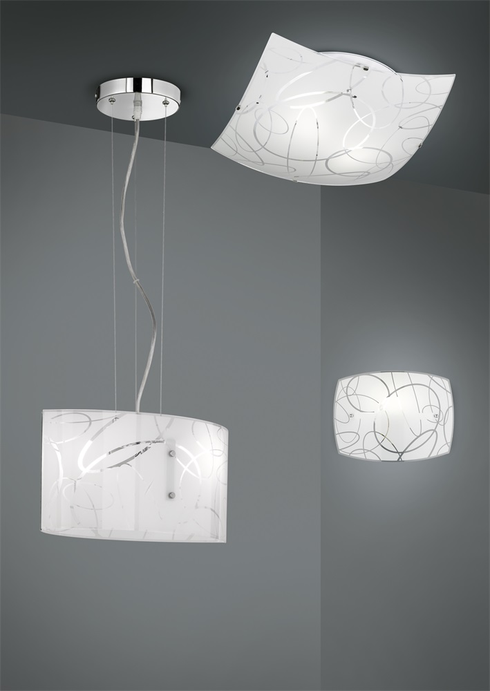 TRIO 304400201 Spirelli 40W fehér függesztett lámpatest