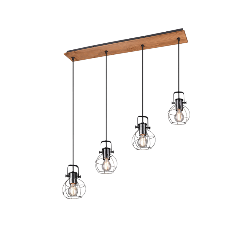 TRIO 305300488 Madras antik ezüst mennyezeti lámpa