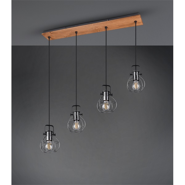 TRIO 305300488 Madras antik ezüst mennyezeti lámpa