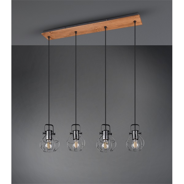 TRIO 305300488 Madras antik ezüst mennyezeti lámpa