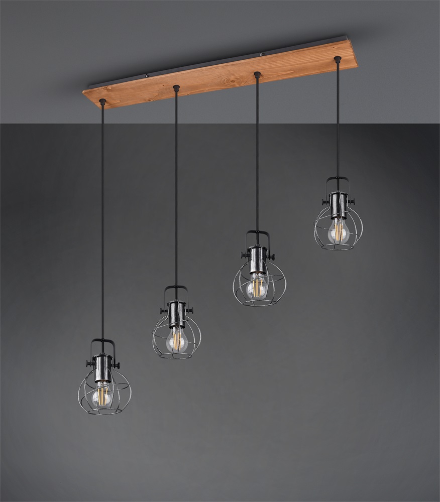 TRIO 305300488 Madras antik ezüst mennyezeti lámpa