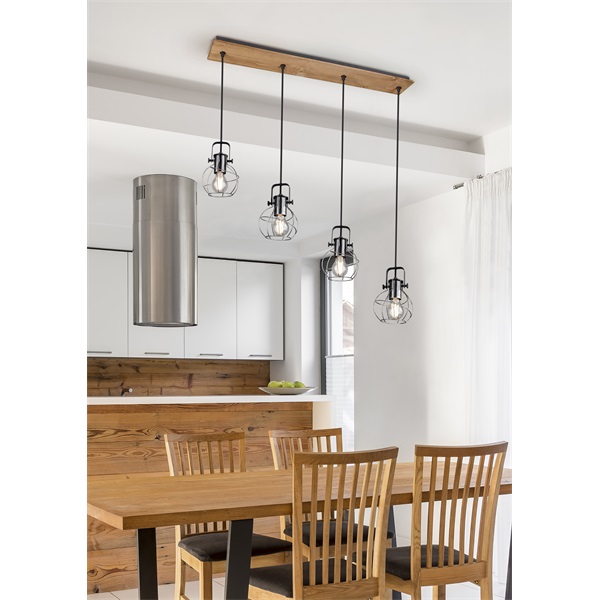 TRIO 305300488 Madras antik ezüst mennyezeti lámpa