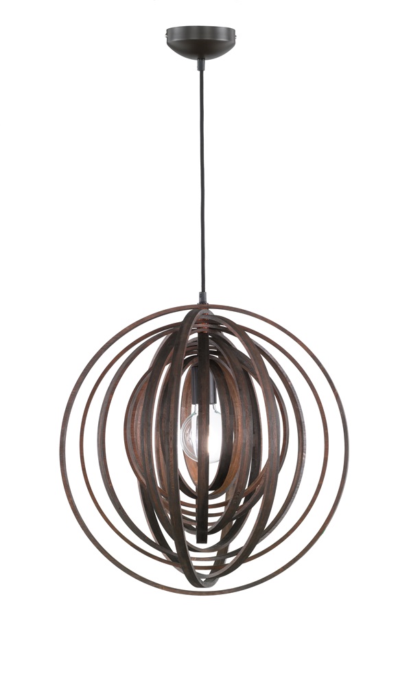 TRIO 305900126 Boolan 60W barna függesztett lámpatest