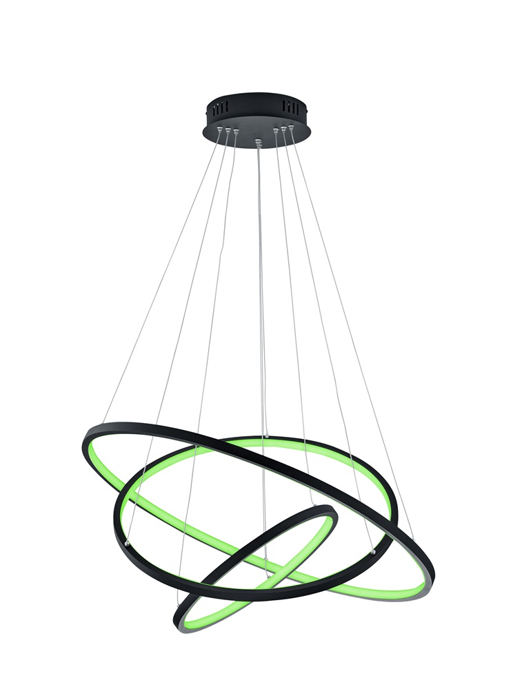 TRIO 352710342 AARON 80W RGBW-LED/ 3000-6000K/ 6400Lm antracit függesztett lámpatest