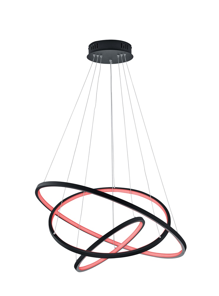 TRIO 352710342 AARON 80W RGBW-LED/ 3000-6000K/ 6400Lm antracit függesztett lámpatest