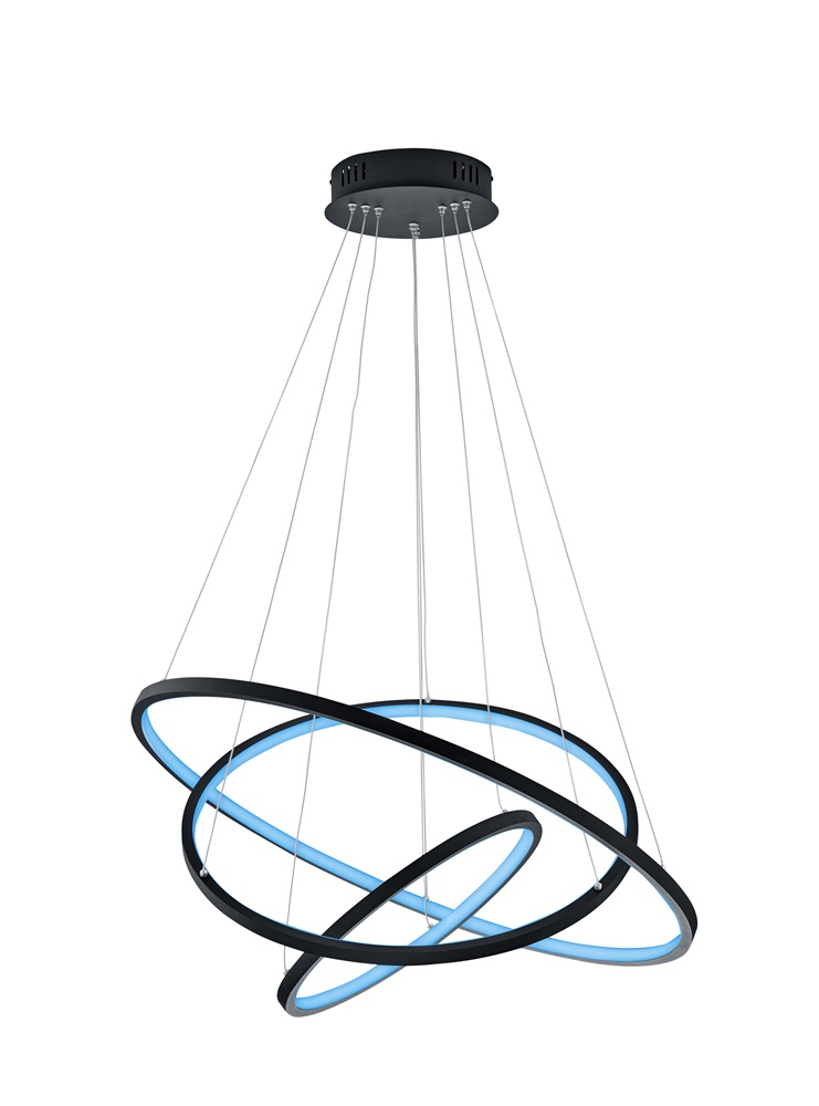 TRIO 352710342 AARON 80W RGBW-LED/ 3000-6000K/ 6400Lm antracit függesztett lámpatest