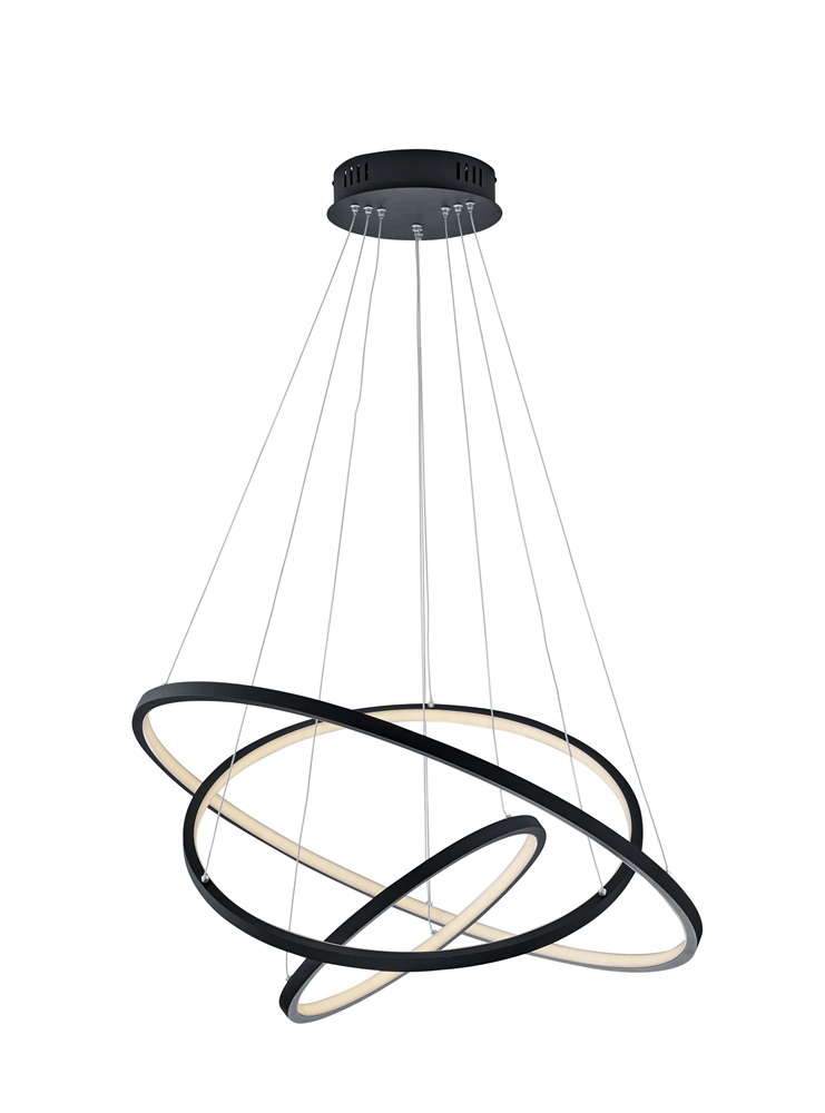 TRIO 352710342 AARON 80W RGBW-LED/ 3000-6000K/ 6400Lm antracit függesztett lámpatest