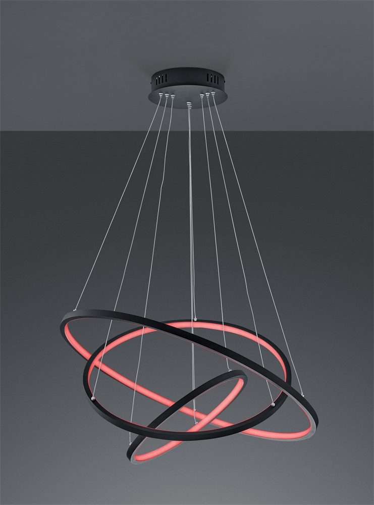 TRIO 352710342 AARON 80W RGBW-LED/ 3000-6000K/ 6400Lm antracit függesztett lámpatest