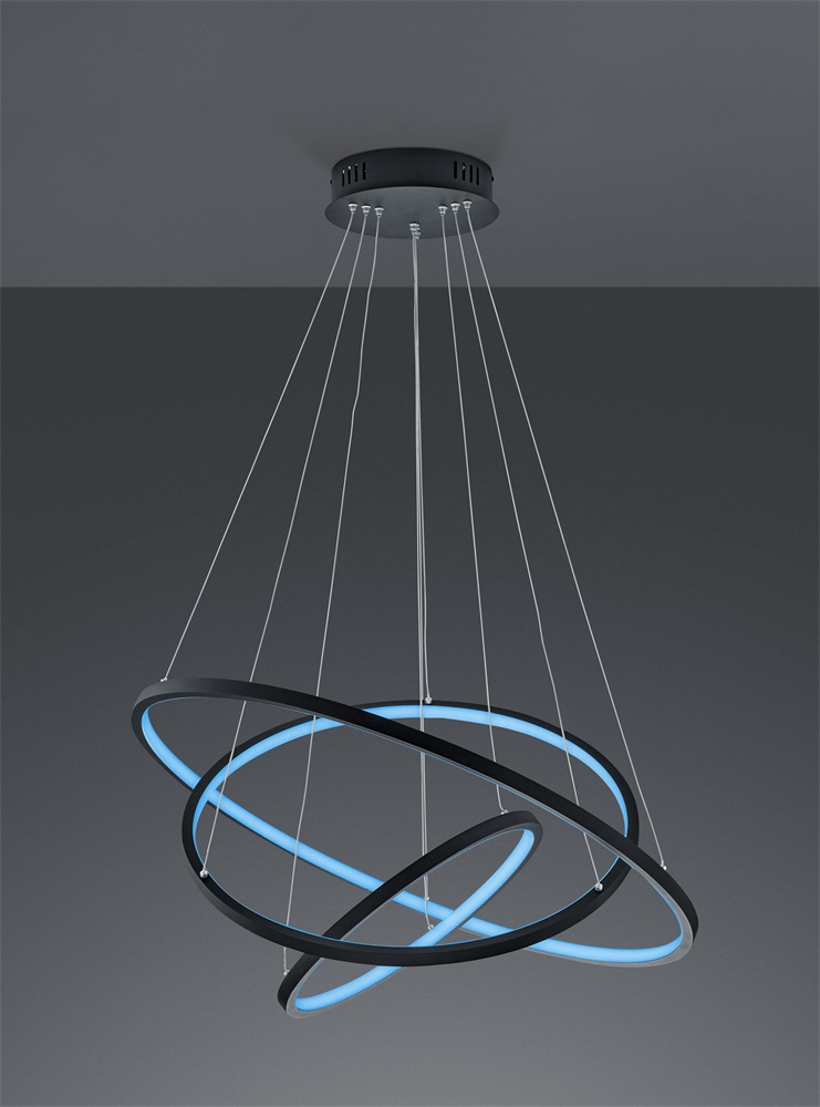 TRIO 352710342 AARON 80W RGBW-LED/ 3000-6000K/ 6400Lm antracit függesztett lámpatest
