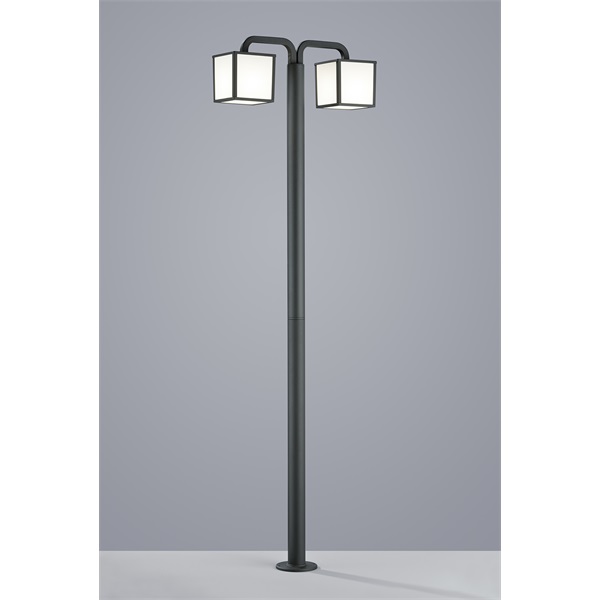 TRIO 421560242 Cubango 15W 400lm 3000K E27 antracit oszlop lámpatest, kültéri 200cm