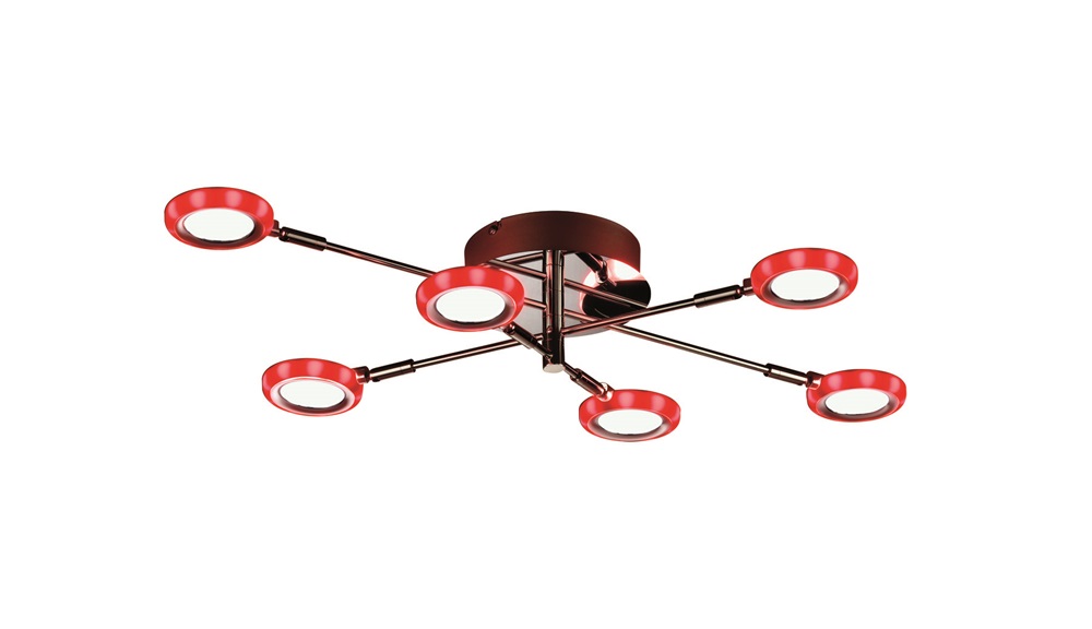 TRIO 624410606 Turner 6-os mennyezeti lámpa