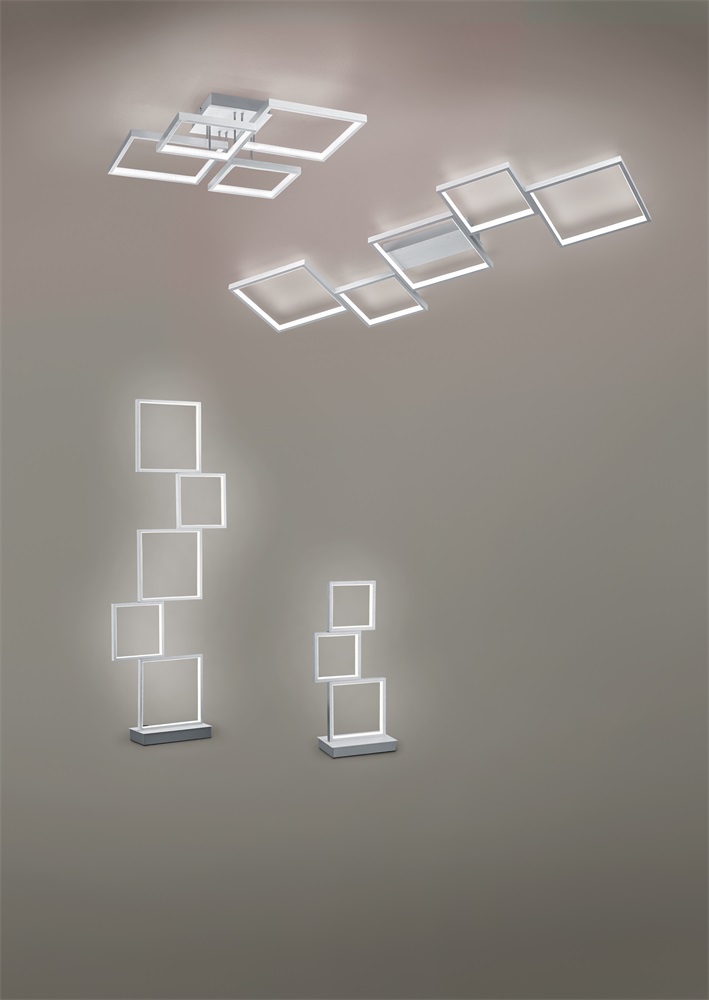 TRIO 627710505 Sorrento szürke fényerőszabályzós fali/mennyezeti LED lámpa