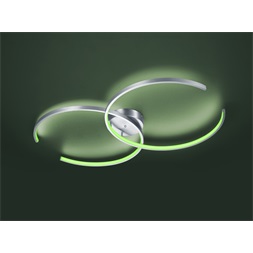 TRIO 651110207 CITIZEN 2 x 20W RGBW-LED/ 3000-5000K/ 2 x 1600Lm nikkel mennyezeti lámpatest