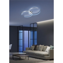 TRIO 651110207 CITIZEN 2 x 20W RGBW-LED/ 3000-5000K/ 2 x 1600Lm nikkel mennyezeti lámpatest
