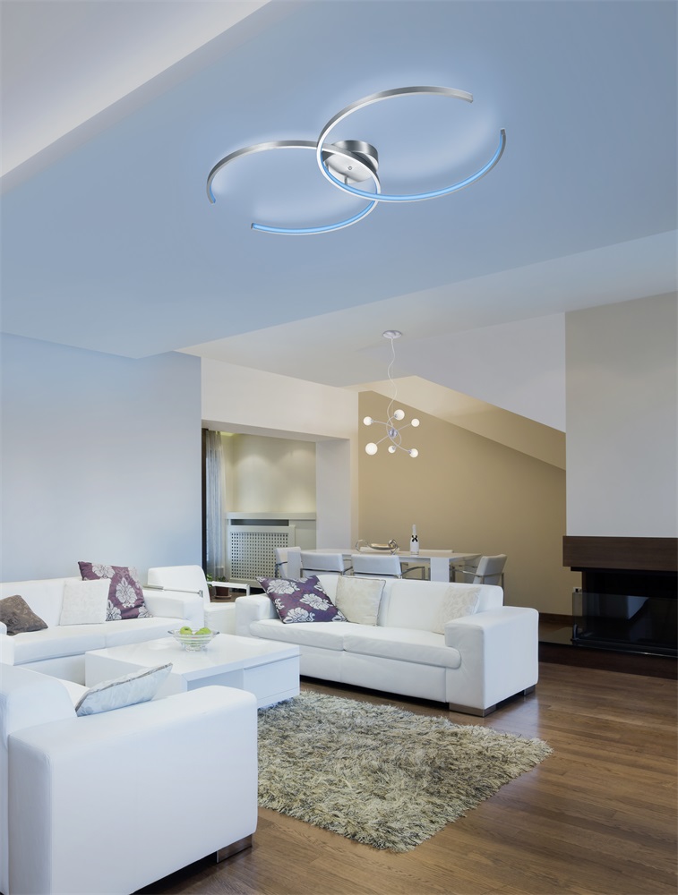 TRIO 651110232 CITIZEN 2 x 20W RGBW-LED/ 3000-5000K/ 2 x 1600Lm fekete mennyezeti lámpatest