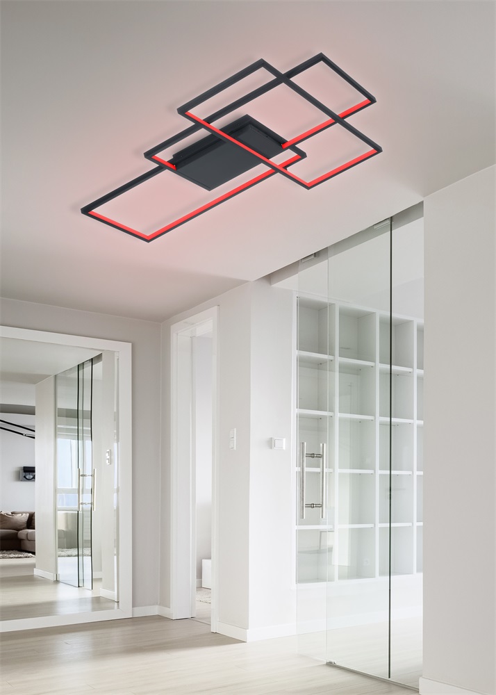 TRIO 652690342 THIAGO 40W RGBW-LED/ 3000-6000K/ 3200Lm antracit mennyezeti lámpatest