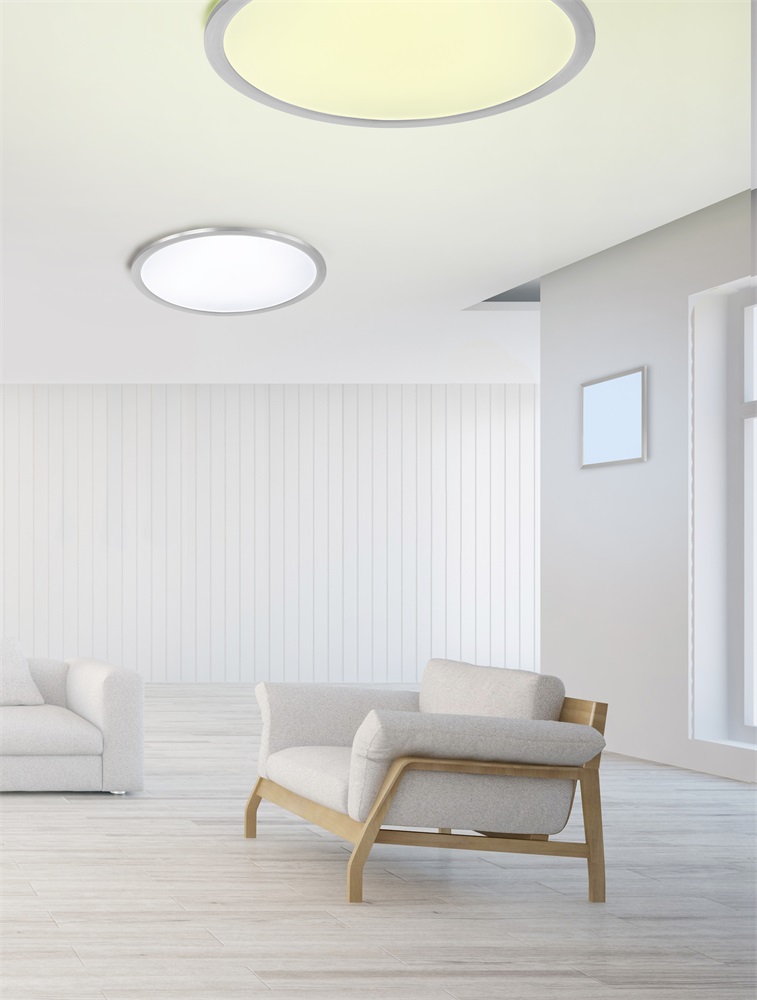 TRIO 657414007 GRIFFIN 20W LED/ 3000-5500K/ 2000Lm nikkel mennyezeti lámpatest