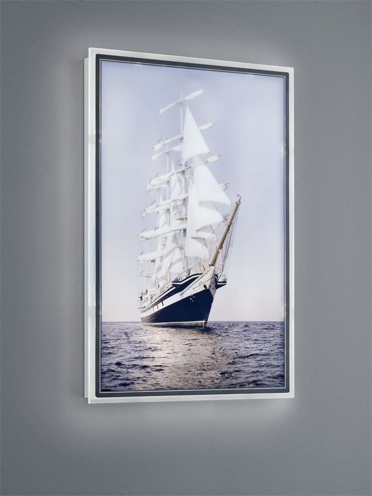 TRIO R22149101 Clipper 62x42 cm fali lámpa (Újszerű)