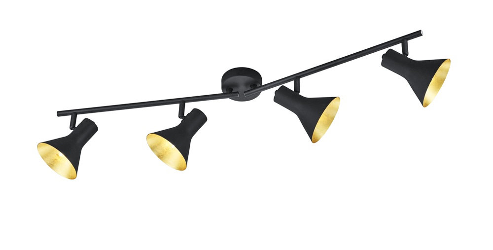 TRIO R80164002 Nina 40W E14 fekete spot lámpatest