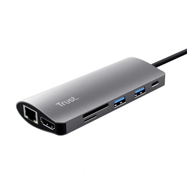 TRUST Hétfunkciós USB-C többportos adapter 23775 (Dalyx 7-in-1 USB-C Multiport Adapter)