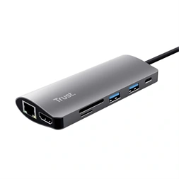 TRUST Hétfunkciós USB-C többportos adapter 23775 (Dalyx 7-in-1 USB-C Multiport Adapter)