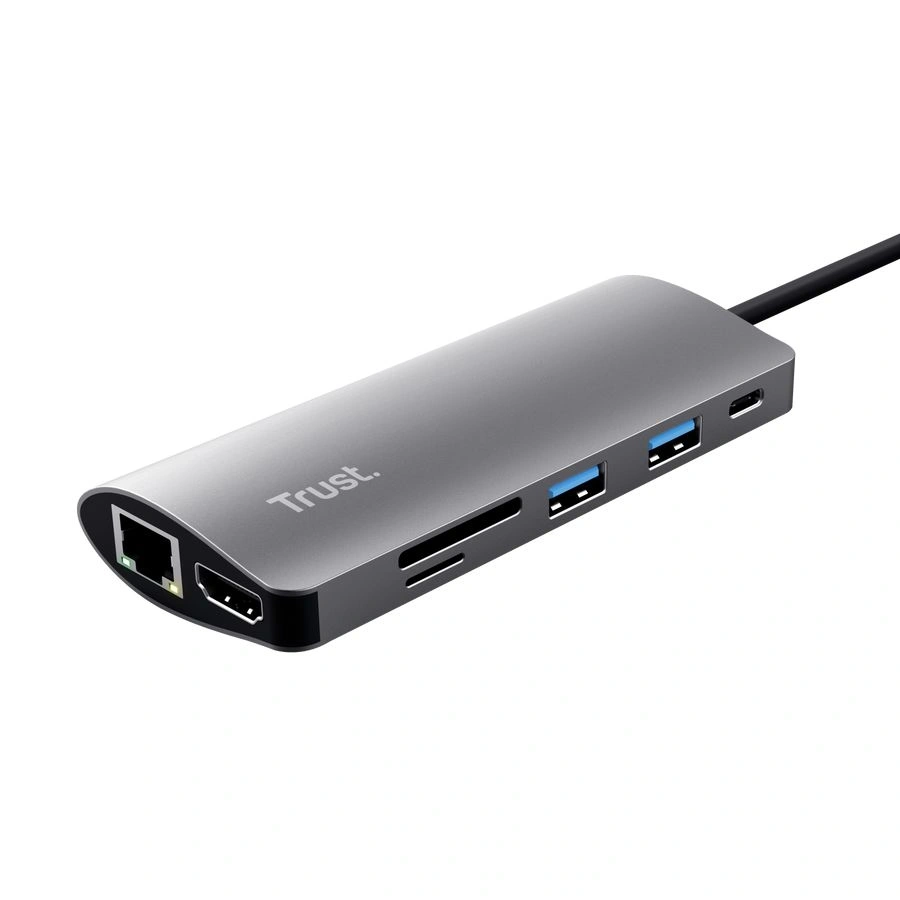 TRUST Hétfunkciós USB-C többportos adapter 23775 (Dalyx 7-in-1 USB-C Multiport Adapter)