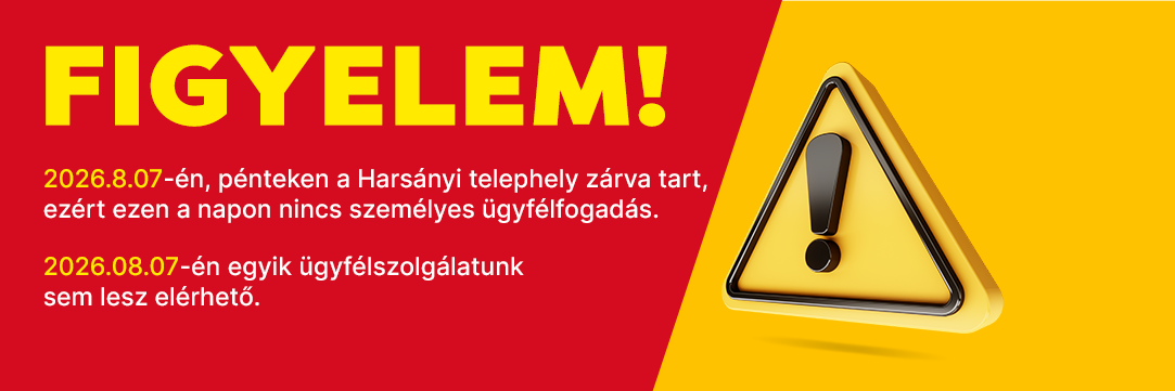 Tájékoztatás nyitvatartásról