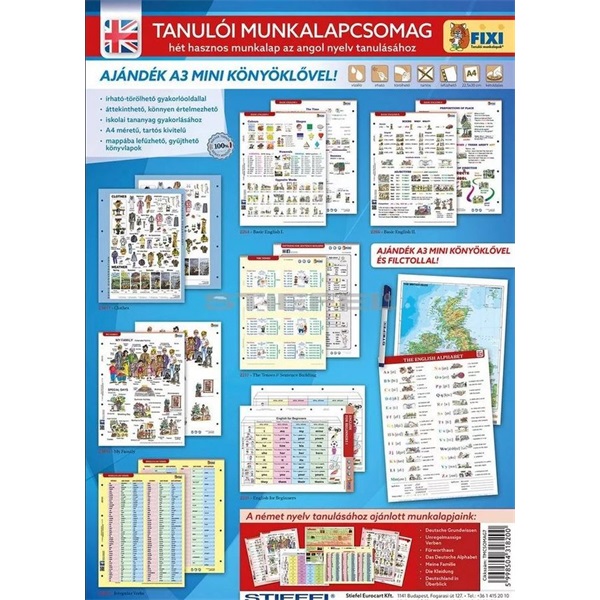 Tanulói munkalapcsomag az angol nyelv tanulásához