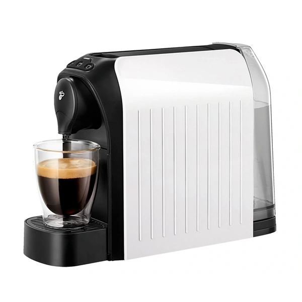Tchibo Cafissimo Easy White kapszulás kávéfőző +Caf. Espresso Elegant Aroma 8x10db + Caf. Espresso Intense Aroma 8x10db